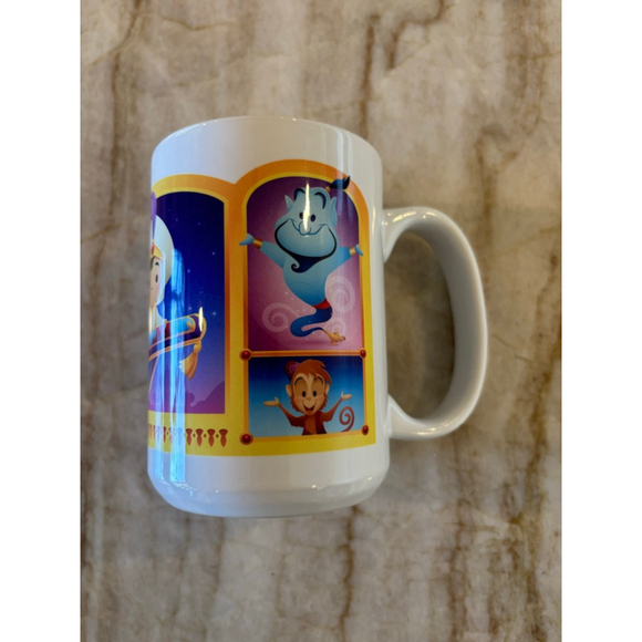 Disney Aladdin “cuties” White Yellow Mug One Size - Picture 5 of 9